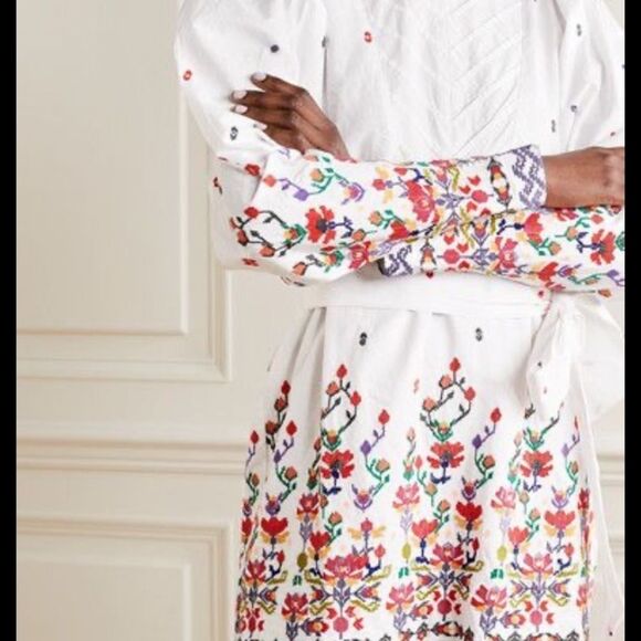 NWD Anthro Chufy Kenko Embroidered Dress XS - Picture 3 of 7